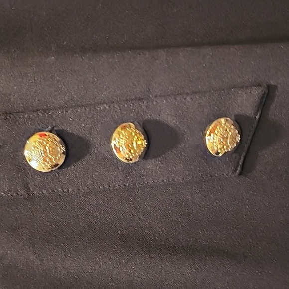 NYCC Black Wide-Leg Pants with Gold Buttons 22W - Picture 2 of 4